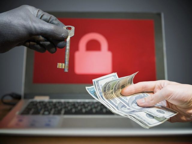 Computer,Security,And,Extortion,Concept.,Ransomware,Virus,Has,Encrypted,Data
